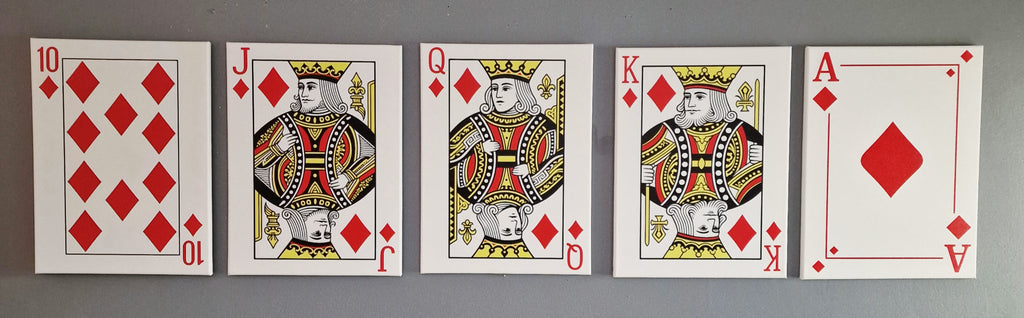 Royal Flush Five Piece Canvas Set