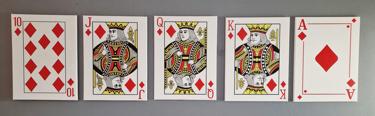 Royal Flush Five Piece Canvas Set