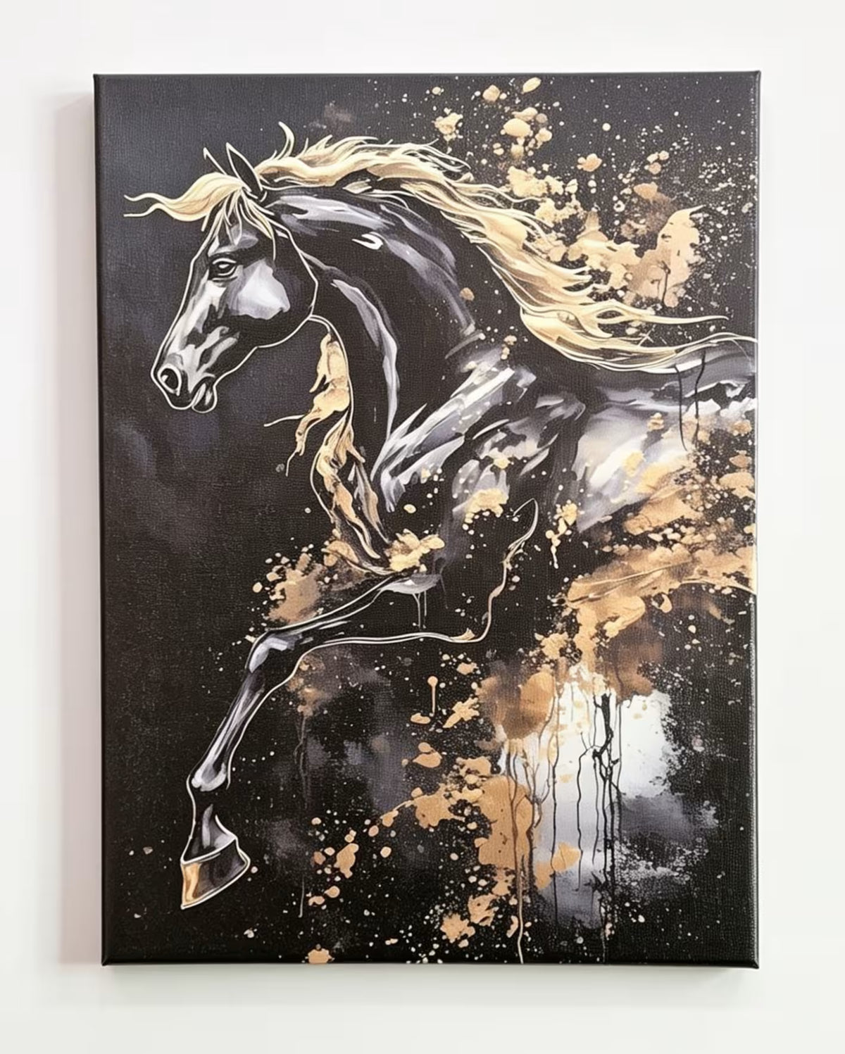 Modern Dark Horse Art Prints Set