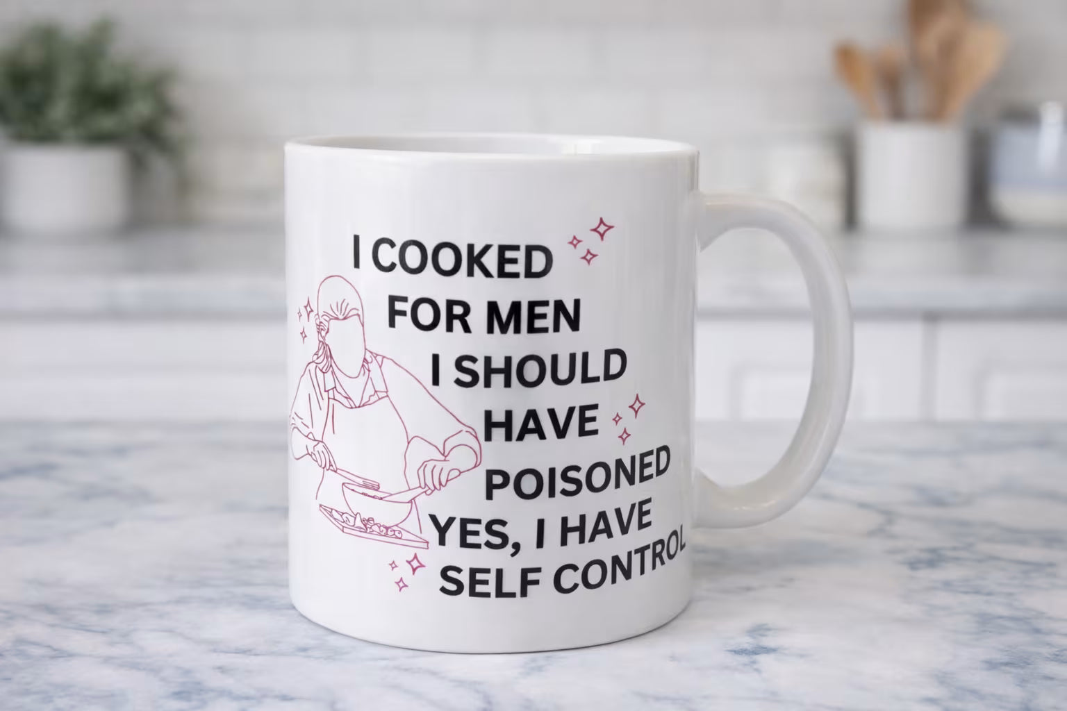 Cooked for men Novelty Cup
