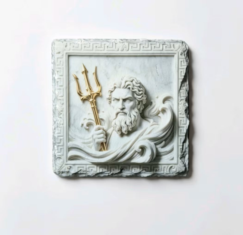 Greek Gods Slate Coaster Set Of 4