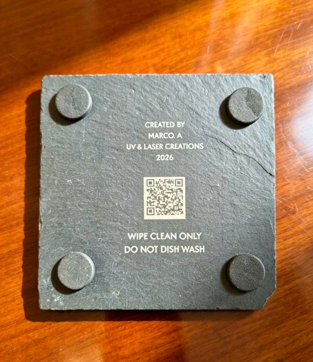Vintage Sports Car Drink Coasters Set - UV & LASER CREATIONS