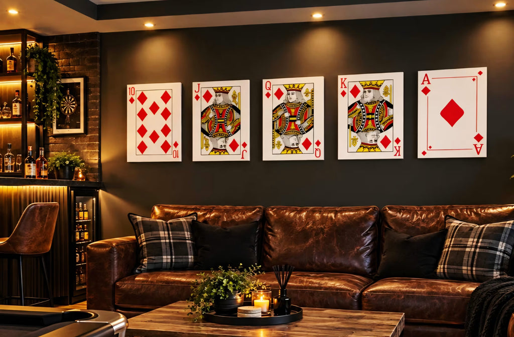 Royal Flush Five Piece Canvas Set