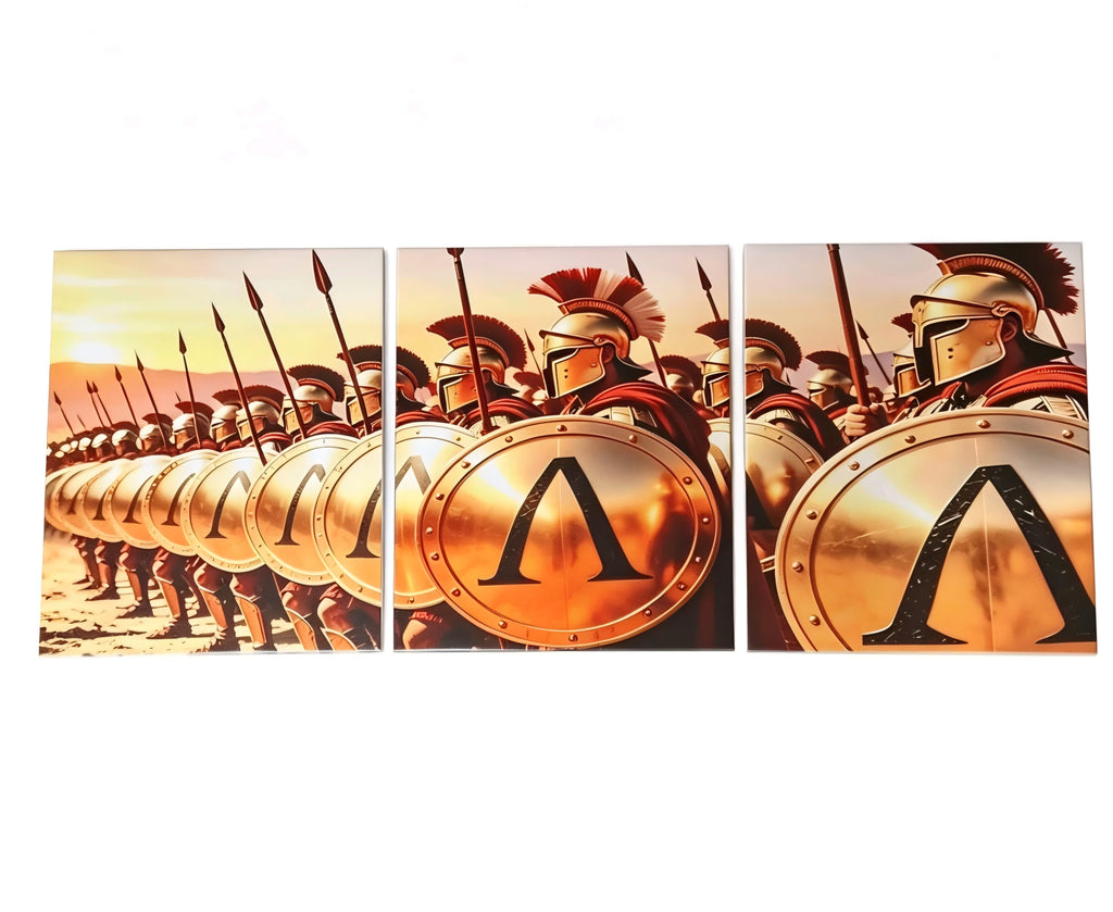 300 Spartan Three Piece Canvas Set