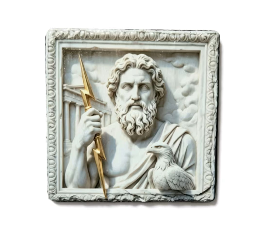 Greek Gods Slate Coaster Set Of 4