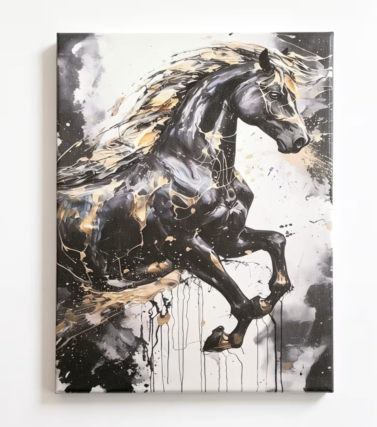 Modern Dark Horse Art Prints Set