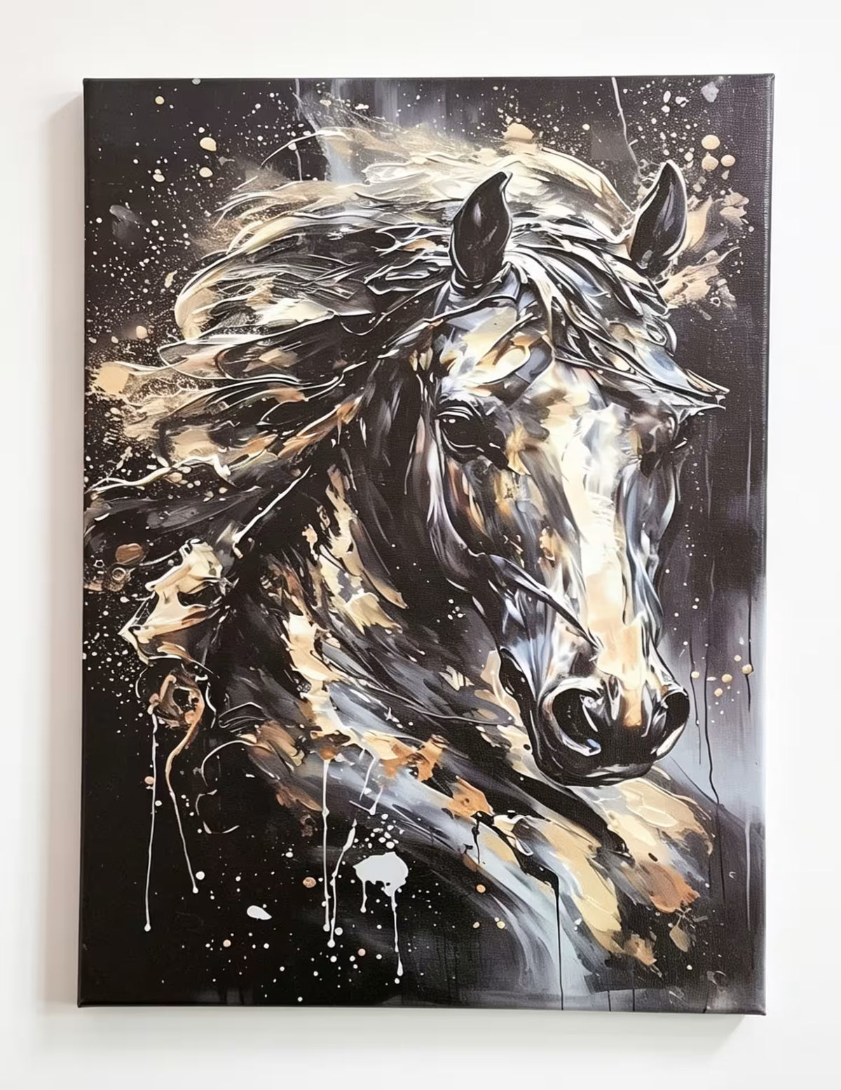 Modern Dark Horse Art Prints Set