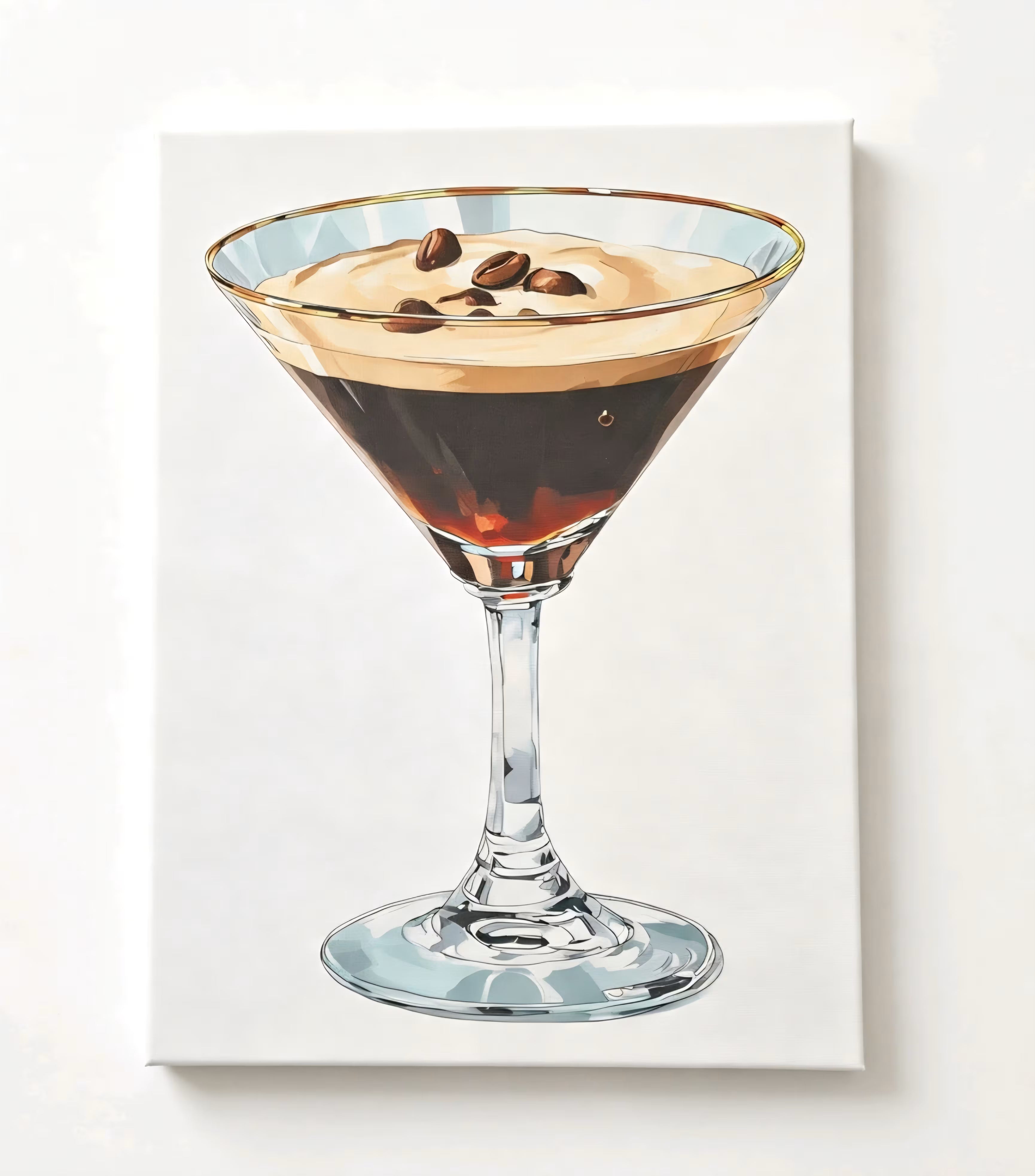 Cocktail Canvas Art - Four Piece Set - UV & LASER CREATIONS
