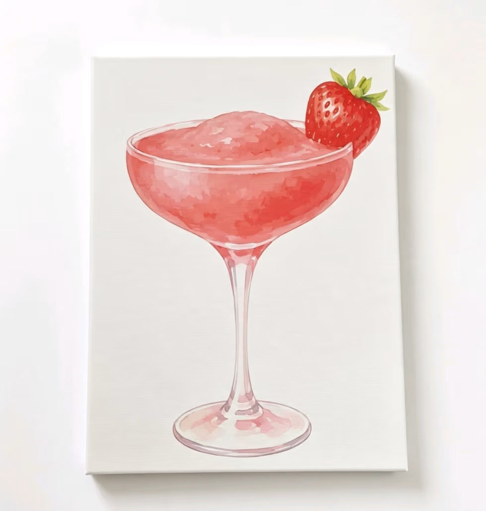 Cocktail Canvas Art - Four Piece Set - UV & LASER CREATIONS