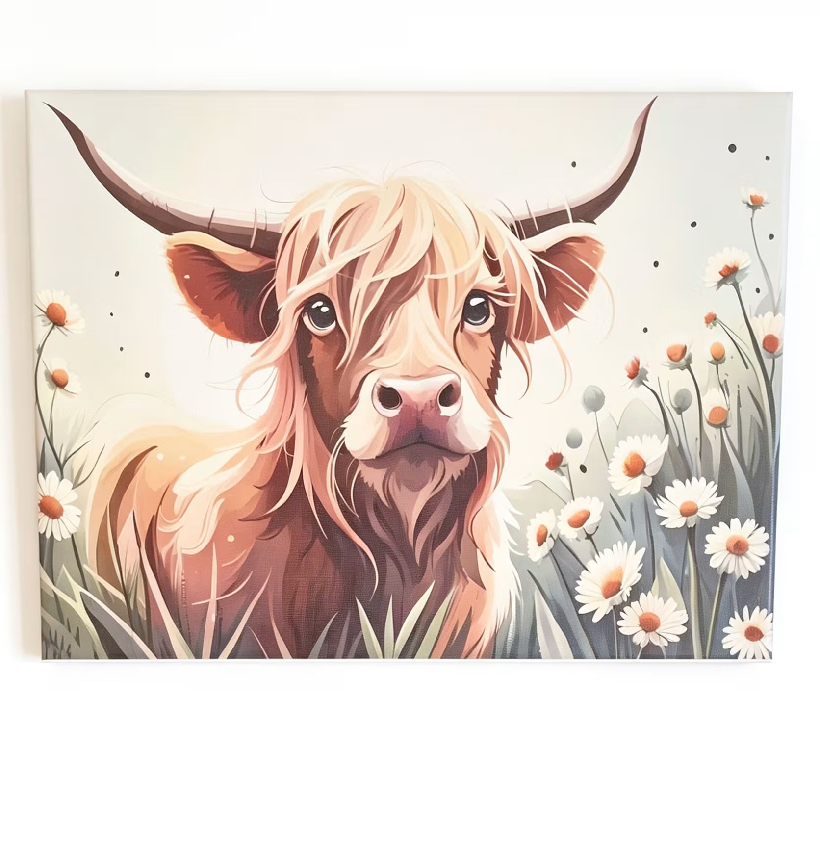 Highland Cow Canvas Art Set