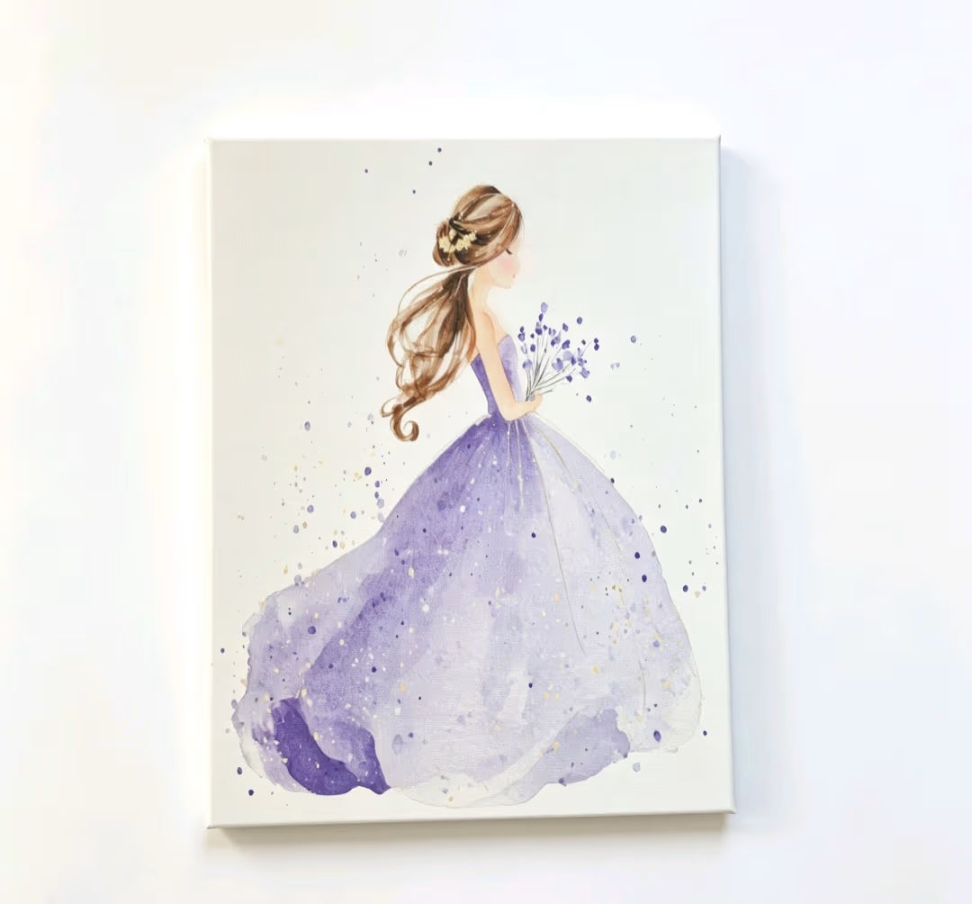 Fairytale Lavender Princess Canvas Art Set - UV & LASER CREATIONS
