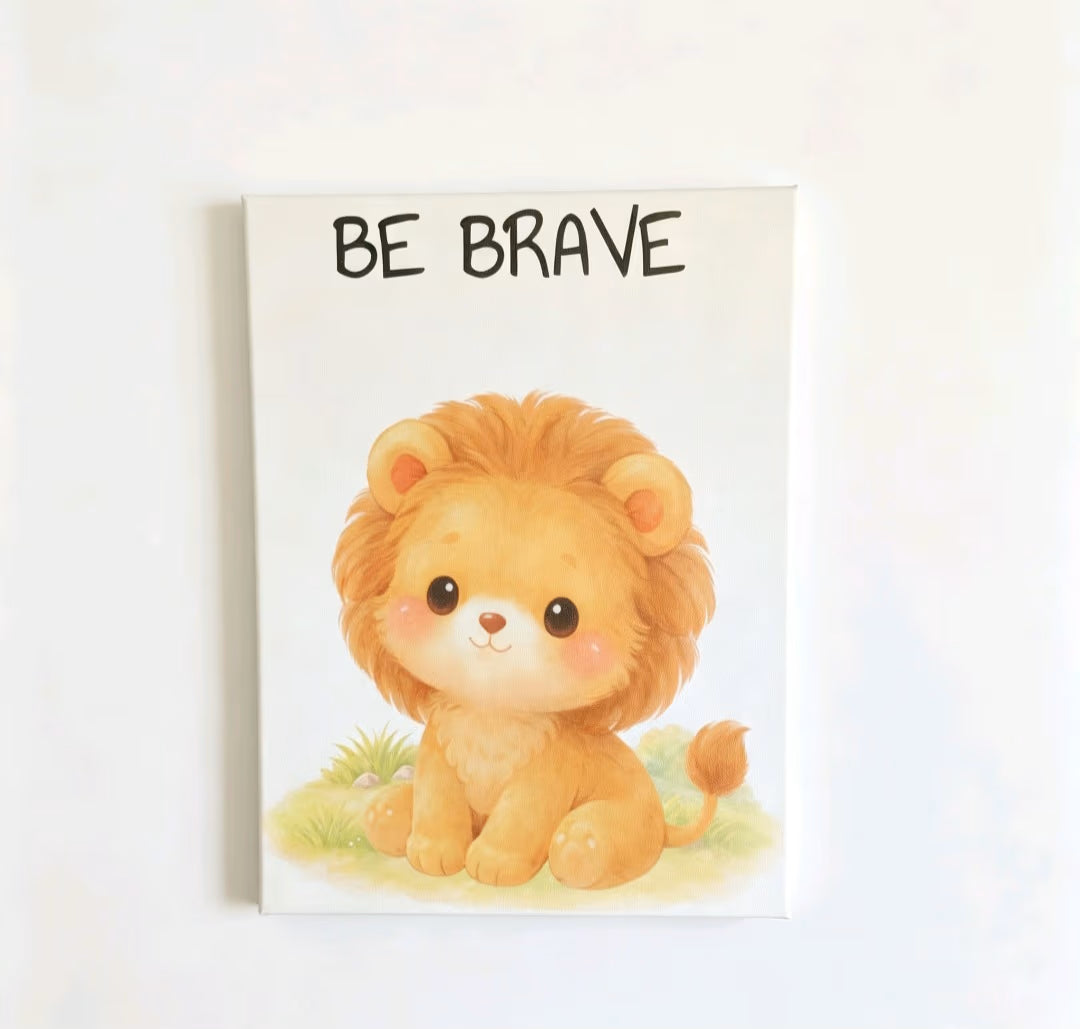 Nursery Safari Canvas Art Set