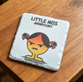 Cute Little Miss Angry Coaster Set - UV & LASER CREATIONS