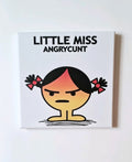 Mr men inspired novelty canvas art (little miss angry)