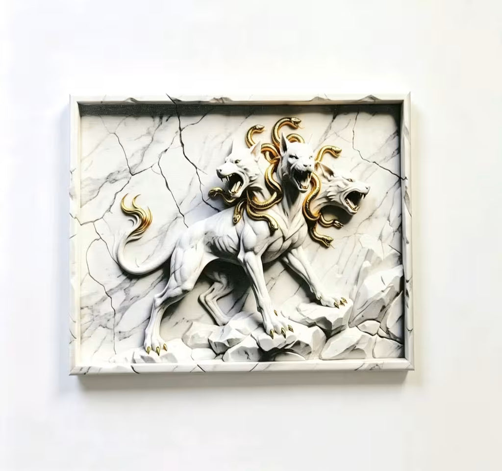 Ancient Greek Gods , Achilles, Pegasus & Cerberus Canvas Art full set