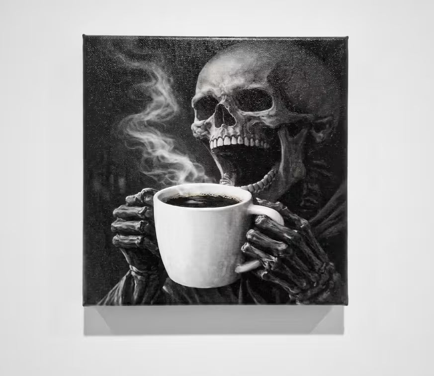 Drinking Skulls Canvas Set of 4