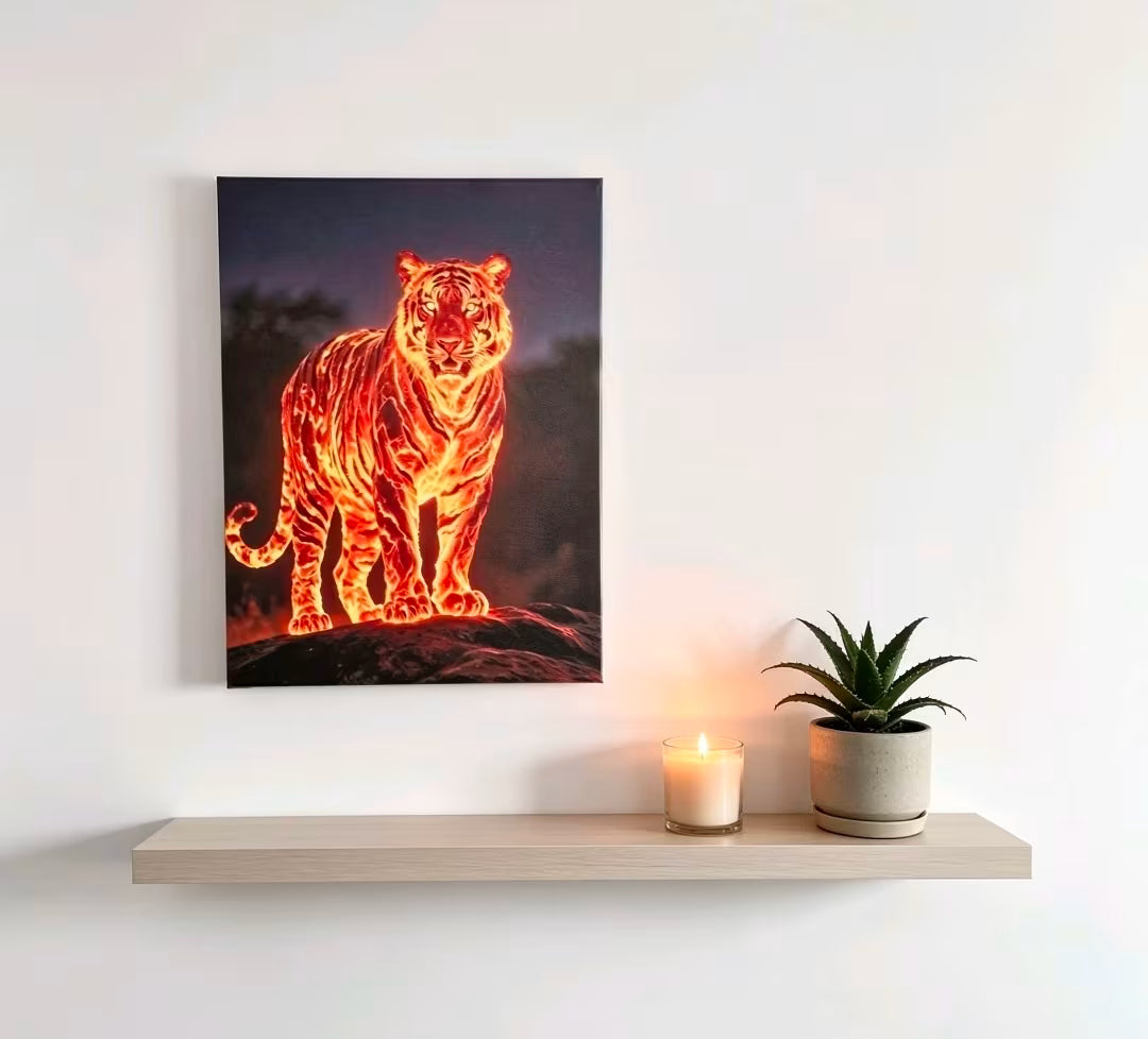 Lava Tiger Wall Art Collection