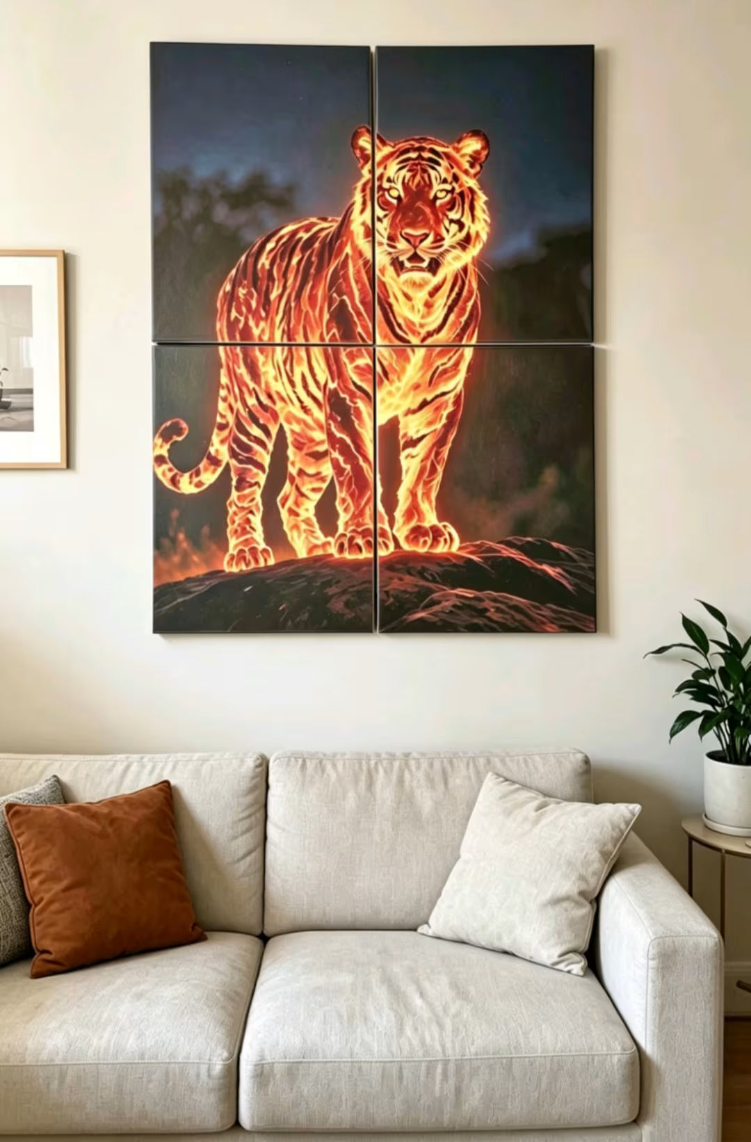 Lava Tiger Wall Art Collection